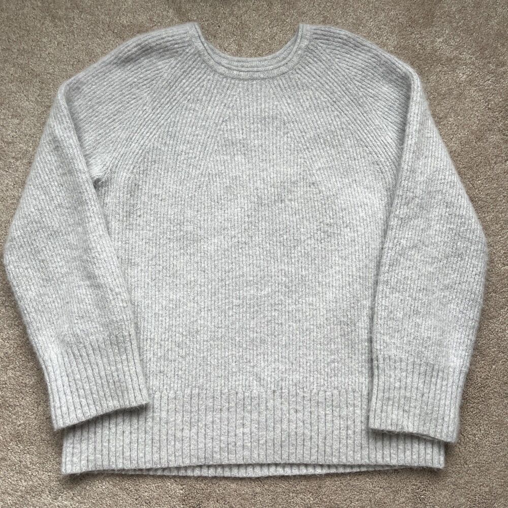 Lululemon Crewneck Sweater Womens Large Gray Alpaca Blend Cozy Oversized Neutral